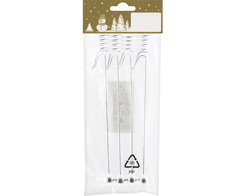 Christbaumkugelhänger aus Metall in einer Verpackung