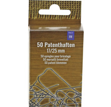 Packung mit 50 Patenthaften, 17/25 mm