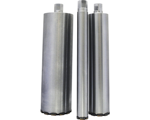 Drei Bohrkronen aus Metall