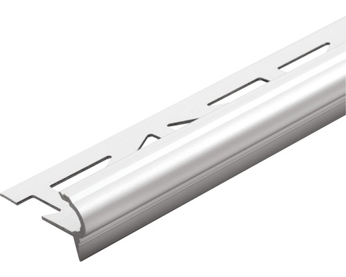 Treppenstufenprofil Dural Florentostep Aluminium Silber Länge 100 cm Höhe 9 mm
