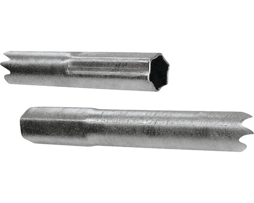Stahl Steckmast für Antenne 1 m Schwaiger AMS1000001 Zwei Metallrohrschlüssel für Ventile
