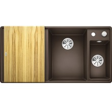Spüle Blanco Axia III 6 S-F 990 x 500 mm cafe 523494 1 Spülbecken Becken rechts Flächenbündig Mit Tropffläche Mit Restebecken