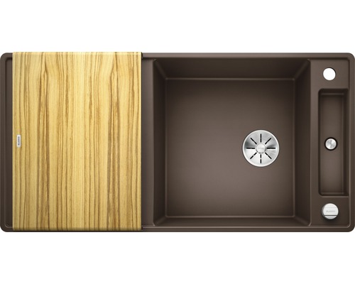 Spüle mit Abtropffläche und Schneidebrett