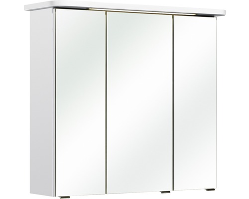 Spiegelschrank pelipal 3 trg. Agira weiß 72x75 cm IP 44 (fremdkörper- und spritzwassergeschützt)