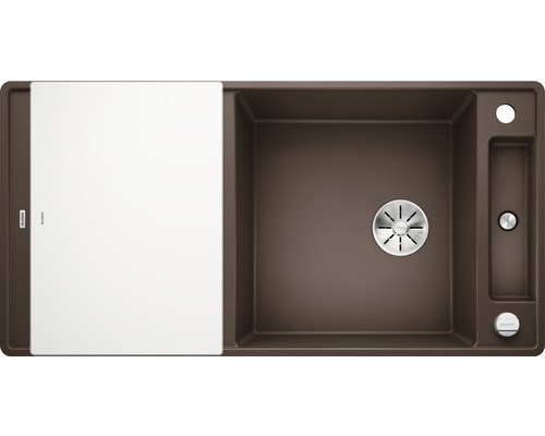 Spüle mit Abtropffläche und Schneidebrett