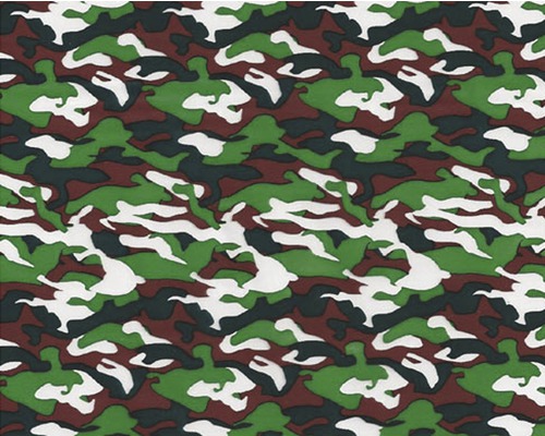 Wassertransferdruck Folie Tarn CA-NR-003-06 grün 100 x 50 cm Stoff mit Tarnmuster