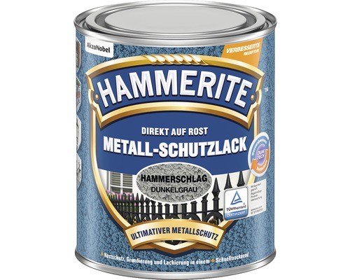 HAMMERITE Hammerschlaglack Effektlack Dunkelgrau 750 ml-0