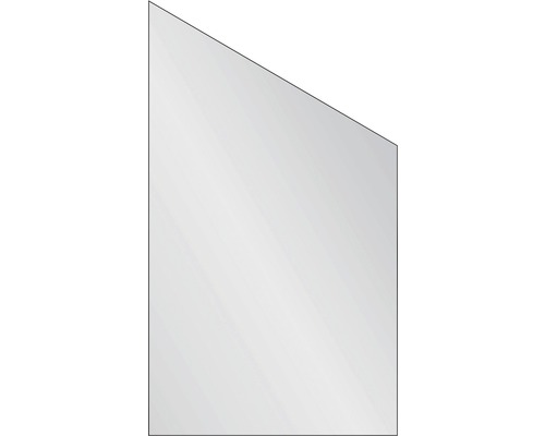 Abschlusselement Vidrio Glas rechts 103x180/120 cm satiniert