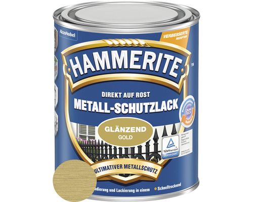 HAMMERITE Metallschutzlack glänzend Gold 250 ml