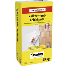 Sack Kalkzement-Leichtputz 25 kg für den Innen- und Außenbereich