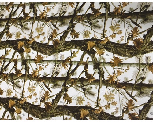 Wassertransferdruck Folie Camouflage CA-R-017 natur 100 x 50 cm Dekorfolie mit Baum- und Blätter-Muster