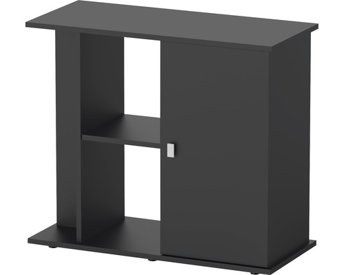 Aquarium Unterschrank aquatlantis Style LED 80x35x70 cm schwarz Aquariumunterschrank mit Stauraum und Ablagefläche