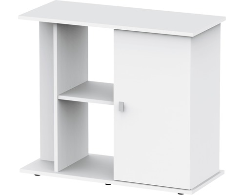 Aquarium Unterschrank aquatlantis Style LED 80 x 35 x 70 cm weiß Aquariumunterschrank mit Tür und Regal