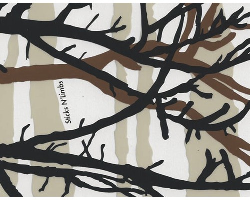 Wassertransferdruck Folie Camouflage CA-R-041 schwarzbraun 100 x 50 cm Sticks N'' Limbs Tarnmuster mit Ästen
