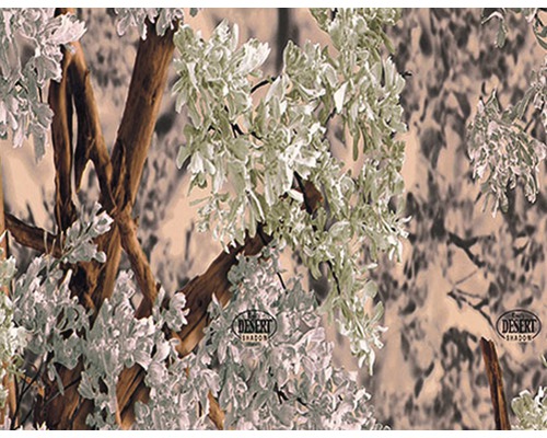 Wassertransferdruck Folie Camouflage CA-R-043 weiß/braun 100 x 50 cm Desert Shadow Camouflage Muster
