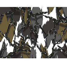 Wassertransferdruck Folie Camouflage CA-R-011 graubraun 100 x 100 cm
