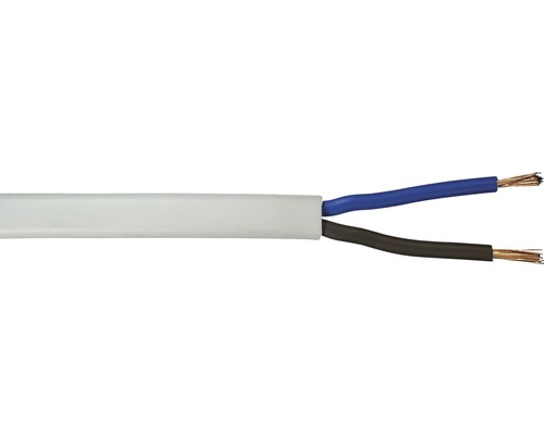 Anschlusskabel für Ventilatoren 2x0,75 mm, Länge 5 m, weiß