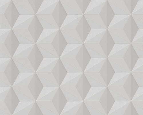 Tapete mit geometrischem 3D-Würfelmuster