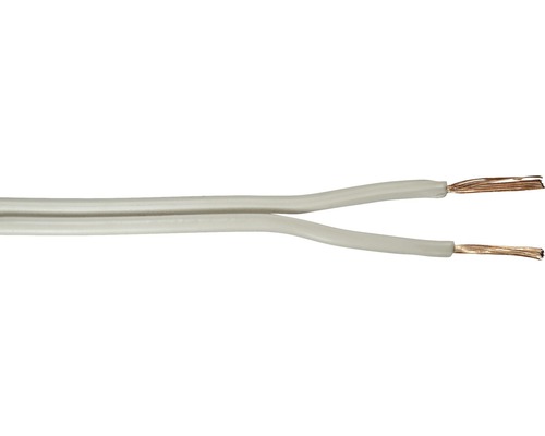 1-100m Led Kabel Zwillingslitze 0,75mm² weiß ummantelt 2 adrig Litze Mantel, Kabel & Fassungen, Led Zubehör & Kabel