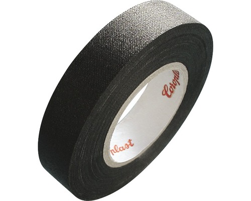 Coroplast Isolier + Gewebeband B15 mm L10 m schwarz VDE-geprüft Isolierbandrolle aus Gewebe