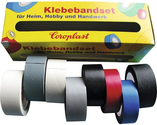Coroplast Isolier + Gewebeband-Set B19/15 mm L5/2,5 m 8 Rollen VDE-geprüft-0