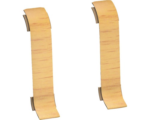 Prinz Verbinder für Kabelkanal-Sockelleiste Buche 60 mm Zwei Holz-Biegeleisten zur Verwendung für Leuchten
