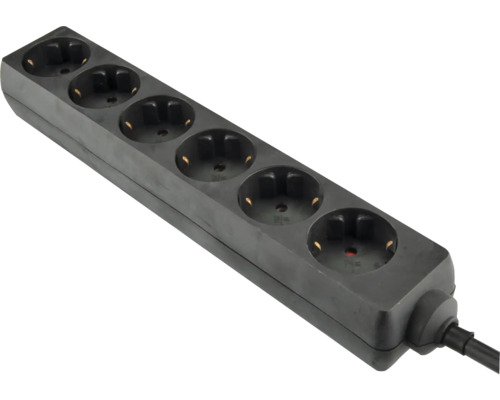 Steckdosenleiste 6-fach 3G1,5 schwarz 3,0 m Steckdosenleiste 6-fach 3G1,5 schwarz 3,0 m