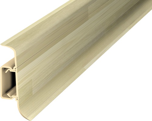 Prinz Klemmsockelleiste PVC nussbaum olive 50 x 2500 mm Sockelleiste aus Kunststoff