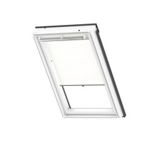 VELUX Sichtschutzrollo weiß manuell mit Haltekrallen RHL MK12 1028