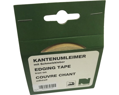 Kantenumleimer mit Schmelzkleber auf einer Rolle in einer Verpackung