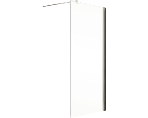 Duschwand aus Glas mit Haltestange