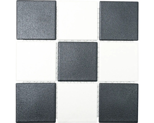 Keramikmosaik RAT 148 30x30 cm schwarz weiß Keramikmosaik RAT 148 30x30 cm schwarz weiß
