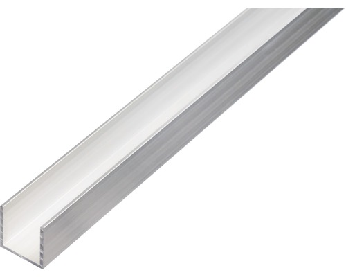 U-Profil Alu natur 25x25x2 mm, 1 m Aluminium U-Profil