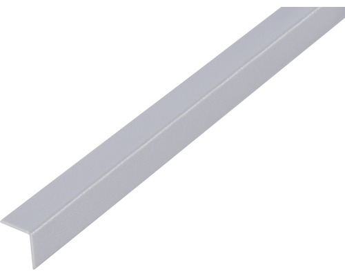 Winkelprofil PVC alugrau 15x15x1 mm, 1 m