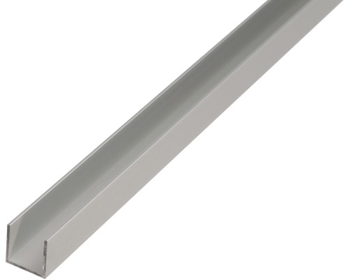 U-Profil Alu silber eloxiert 25x25x2 mm, 1 m