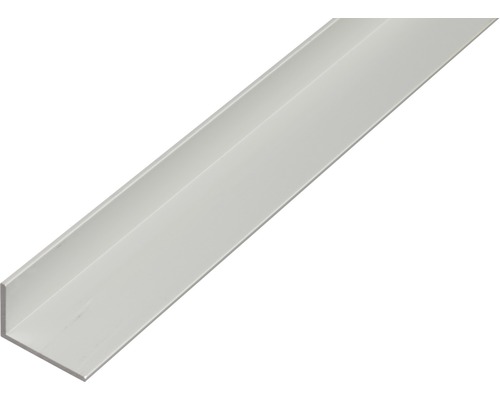Winkelprofil Alu silber eloxiert 20x10x1,5 mm, 2,6 m Kunststoff Winkelleiste