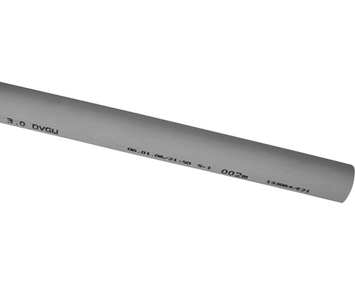 Verbundrohr +GF+ I-Fit Ø 16 mm Wandstärke 2 mm 2,5 m Graues Kunststoffrohr mit Beschriftung
