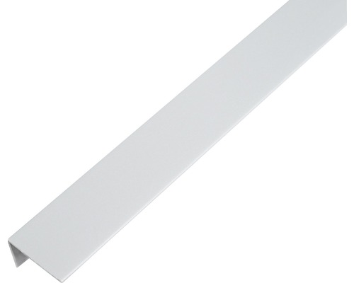 Winkelprofil PVC alugrau 25x15x1 mm, 1 m