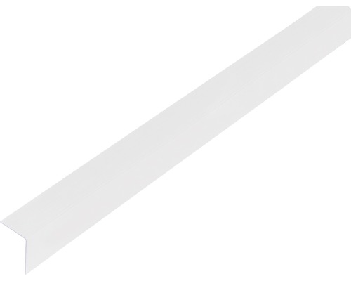 Winkelprofil PVC transparent 20x20x1 mm, 1 m Weißes Dekoband