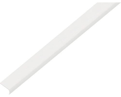 Abschlussprofil rund selbstklebend PVC weiß 19x7x1 mm, 2,6 m