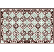 Fliesenmuster mit floralem Design und dekorativem Rahmen