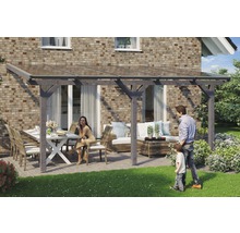 Terrassenüberdachung SKAN HOLZ Andria 541x400 cm schiefergrau