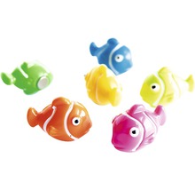 Mehrfarbige Badespielzeug-Fische mit Magnet