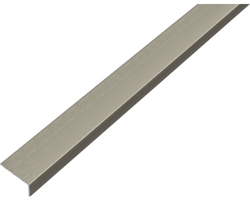 Winkelprofil Alu edelstahldesign dunkel selbstklebend 20x10x1 mm, 1 m Eckprofil aus Metall