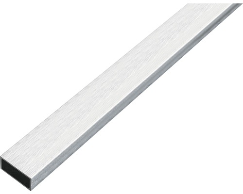 Rechteckrohr Alu edelstahldesign hell, 20x10x1 mm, 2 m-0