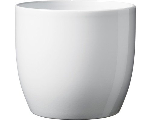 Blumentopf Soendgen Basel Keramik Ø 19 H 18 cm weiß glänzend Weißer Pflanztopf aus Keramik