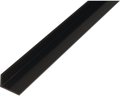 Winkelprofil PVC schwarz 20x10x1,5 mm, 2,6 m