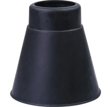 Schwarze Dachrinnenmanschette aus Kunststoff