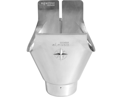 Zambelli Rinnenstutzen Titanzink für Rinnengröße 333 mm Ablauf Ø 100 mm Dachrinne aus Metall
