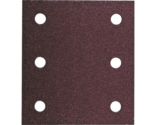 Schleifblatt für Schwingschleifer 114x104 mm, Korn 40, 10er Pack Schleifblatt mit sechs Löchern zur Staubabsaugung
